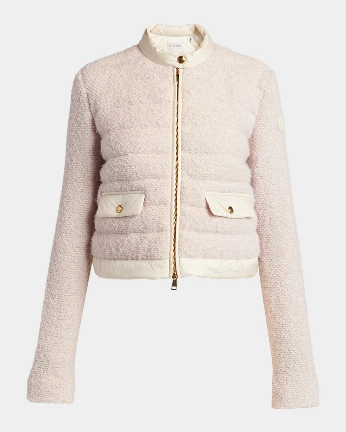 Bouclé Short Down Jacket - 1