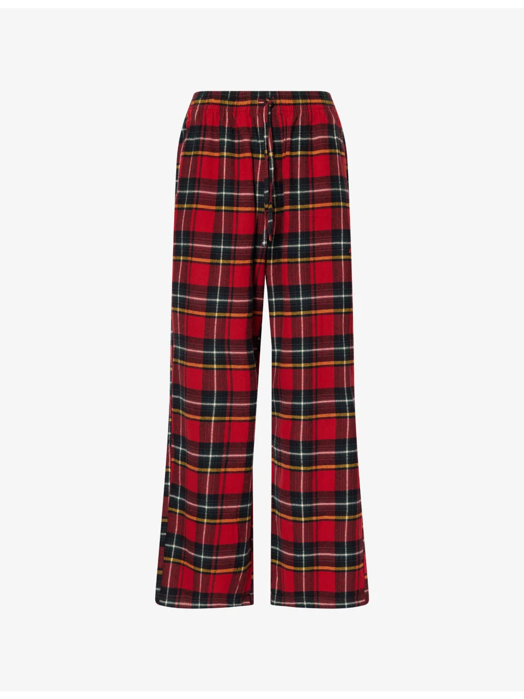 Checked Flannel Cotton Sleep Trousers - 1
