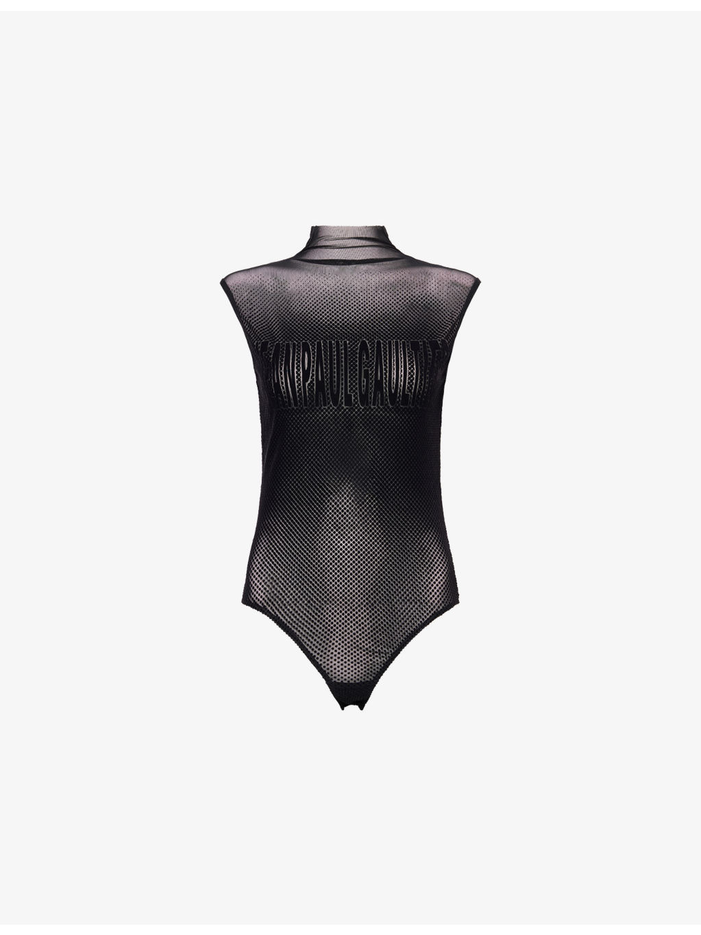 Velvet Sleeveless Stretch-Woven Bodysuit - 1