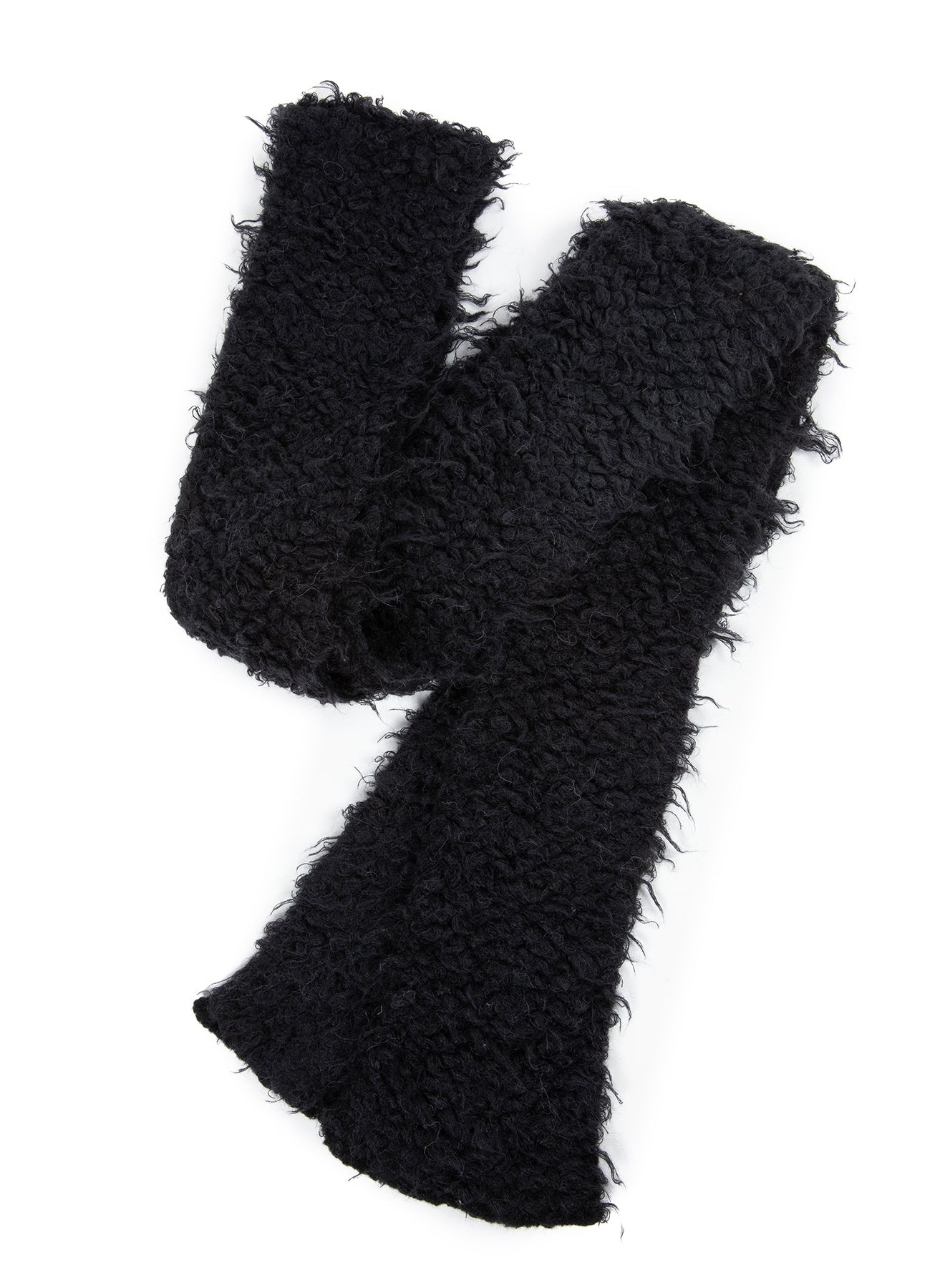 FURRY TIE SCARF - 1