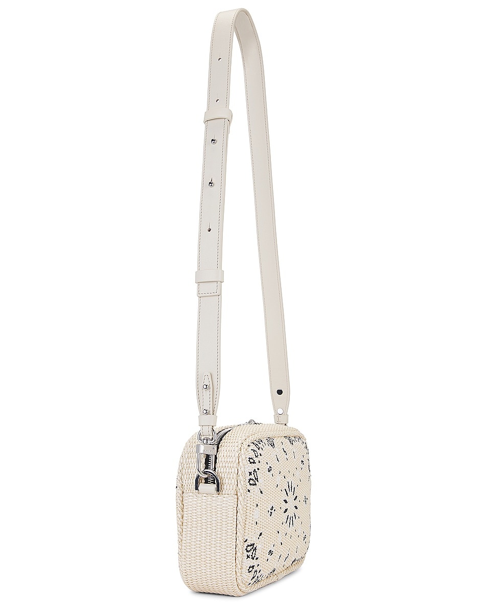 AMIRI Raffia Bandana Camera Case Bag | forward | REVERSIBLE