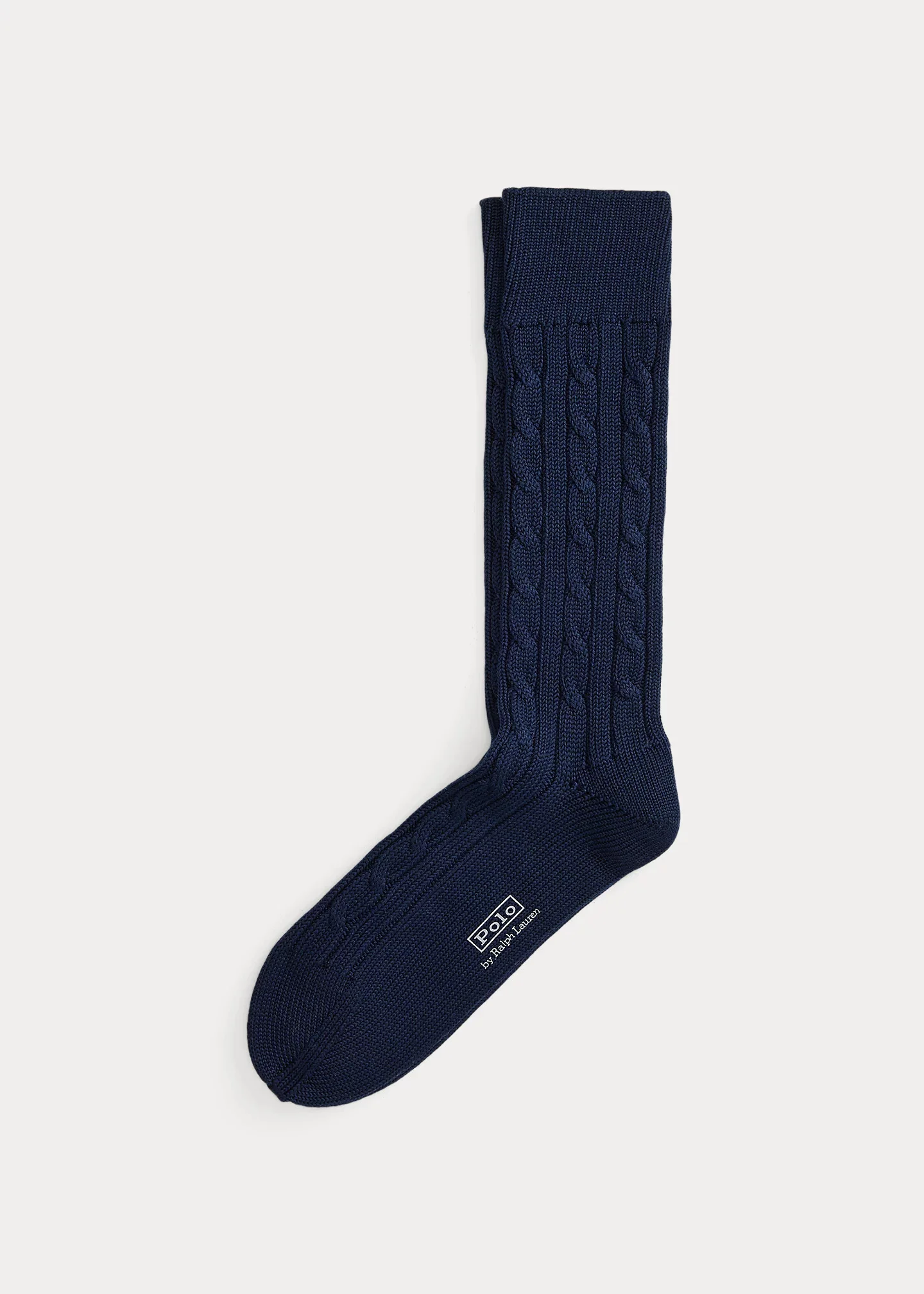 Cable-Knit Cotton-Blend Socks - 1