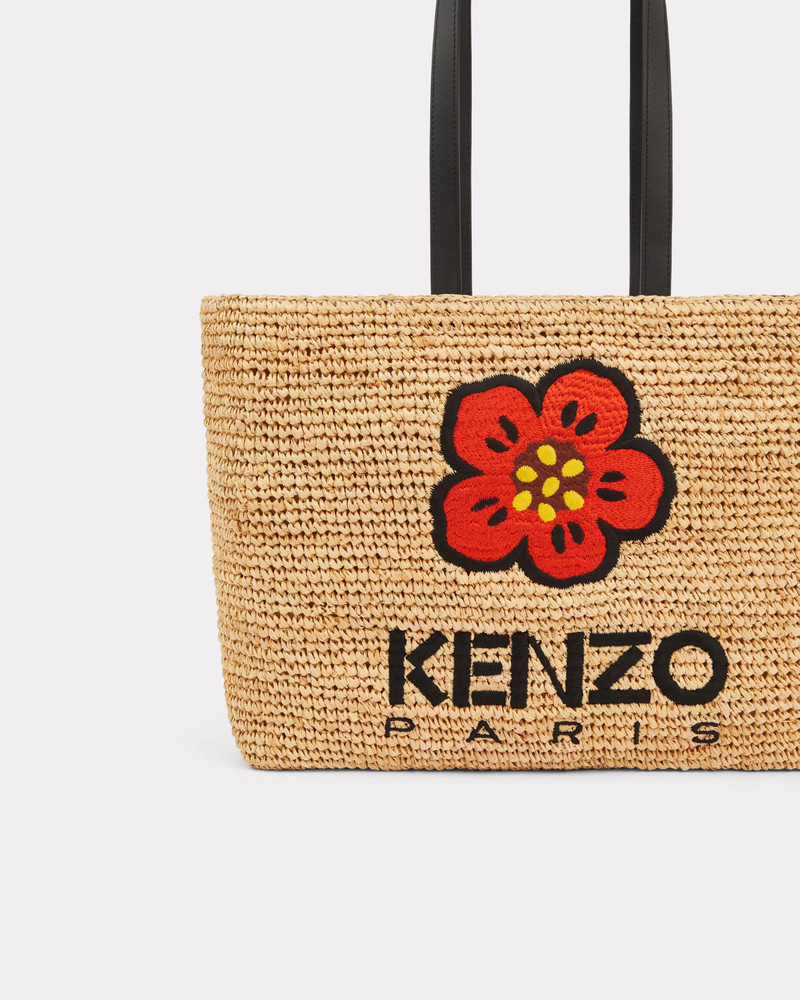 Large raffia tote bag 4