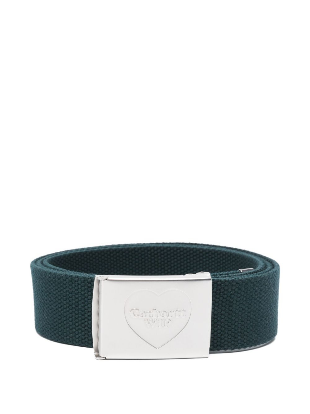 heart-buckle logo belt - 1