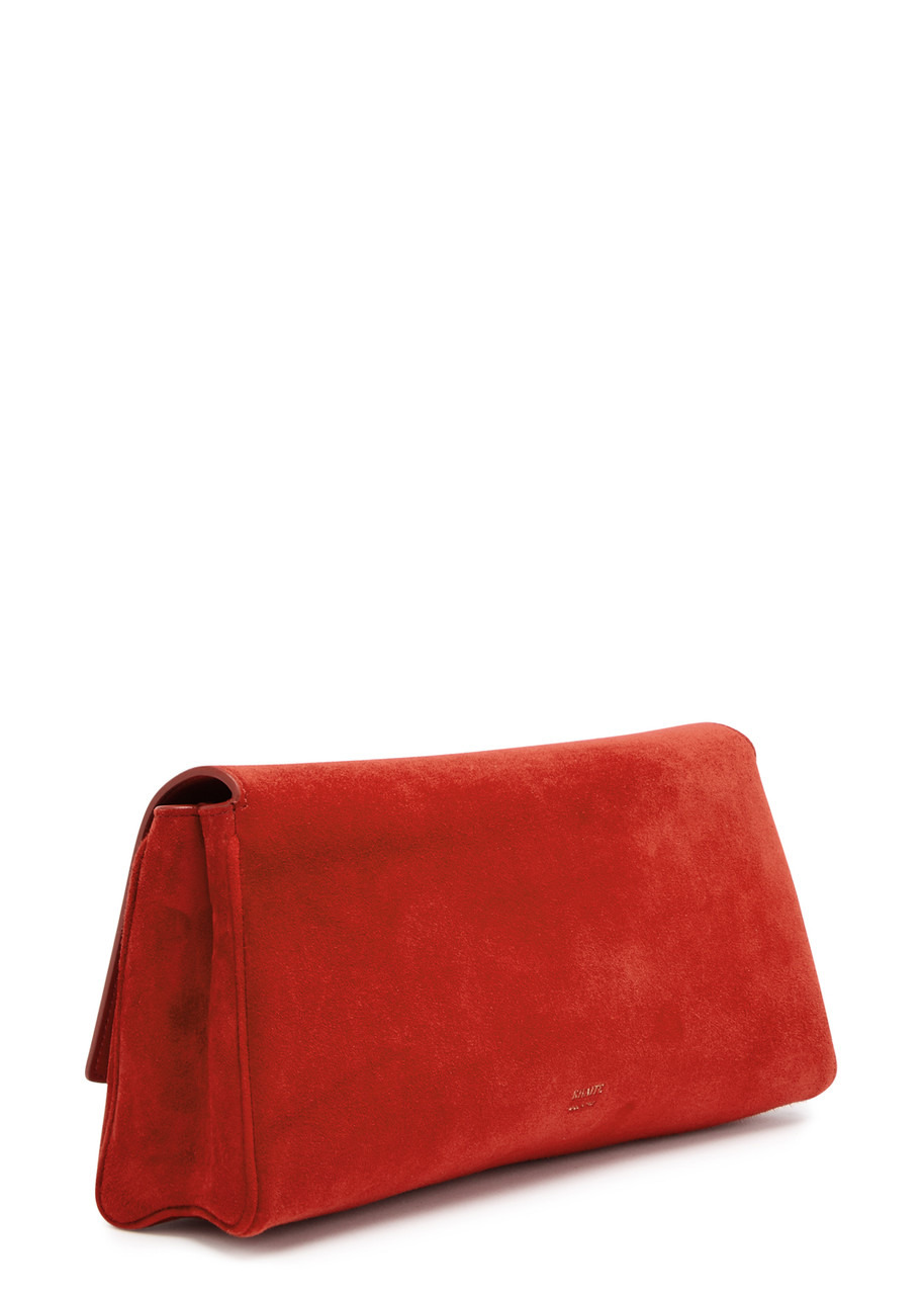 Khaite Audrey Suede Clutch - 2
