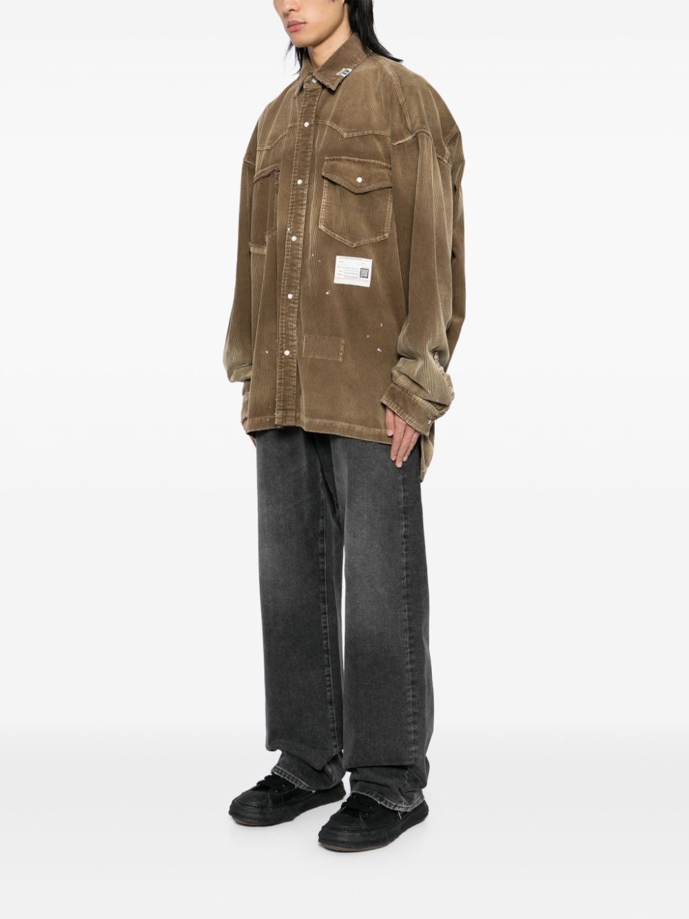 Vintage-like Corduroy Shirt - 3