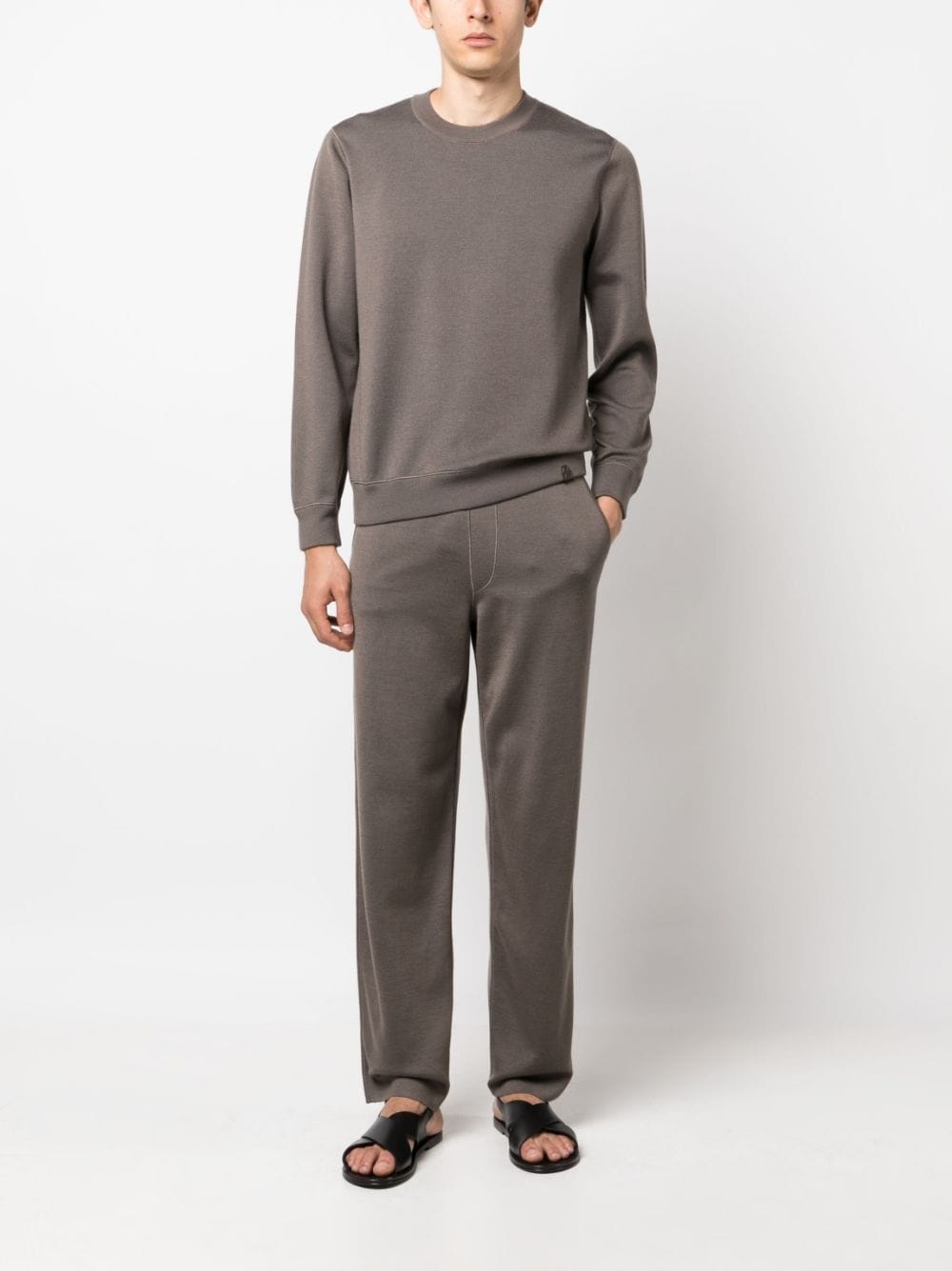drawstring-fastening track pants - 2