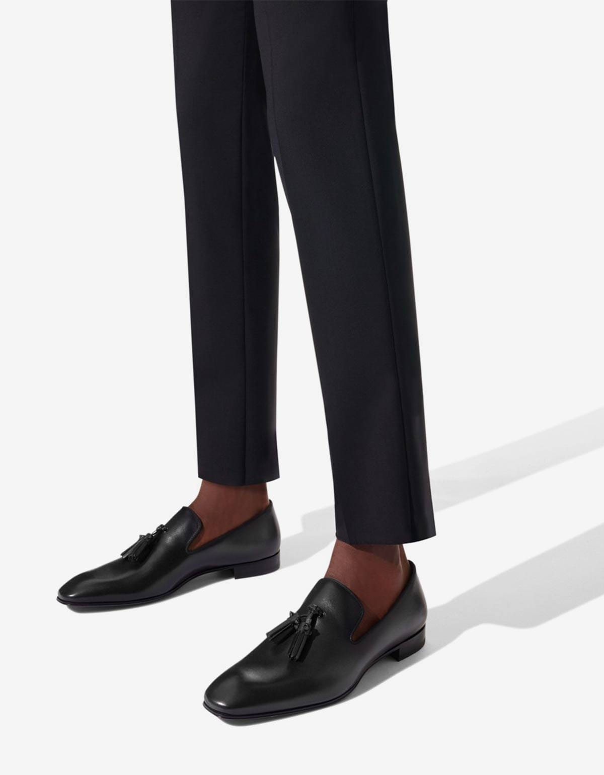 Christian Louboutin Dandelion Tassel Black Loafers - 2