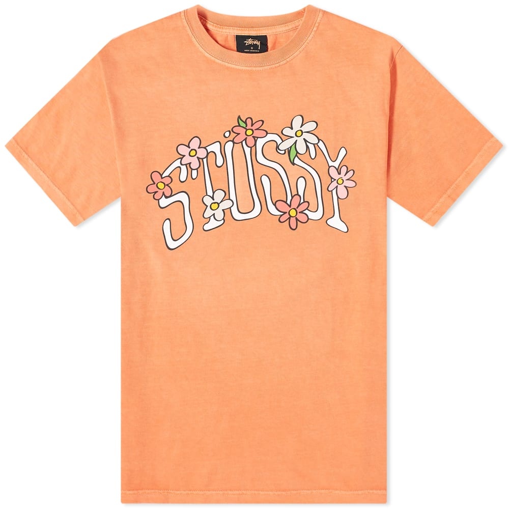 Stussy Flower Collegiate Pigment Dyed Tee - 1