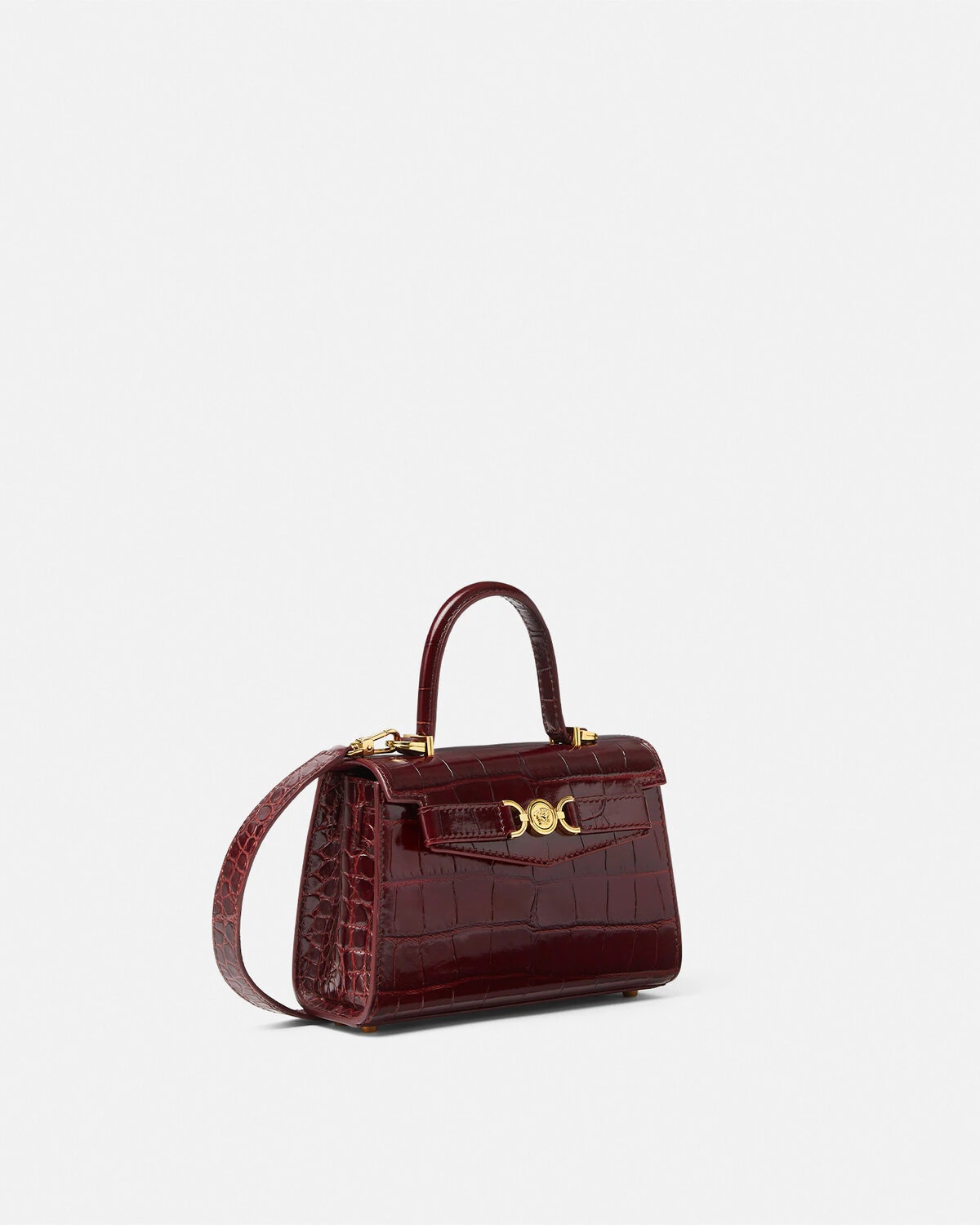 Croc-Effect Medusa '95 Small Handbag - 2