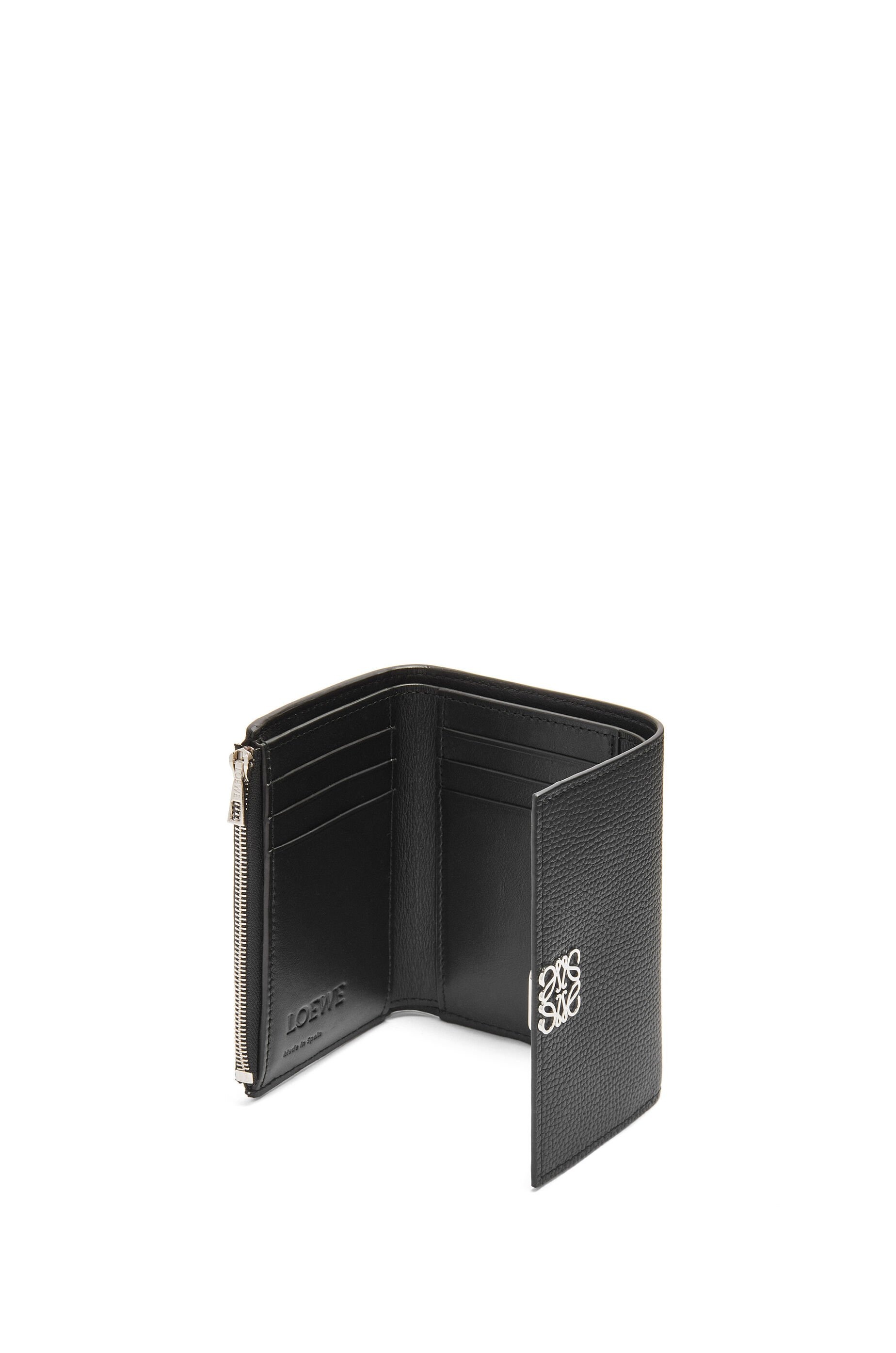 Anagram small vertical wallet in pebble grain calfskin - 3