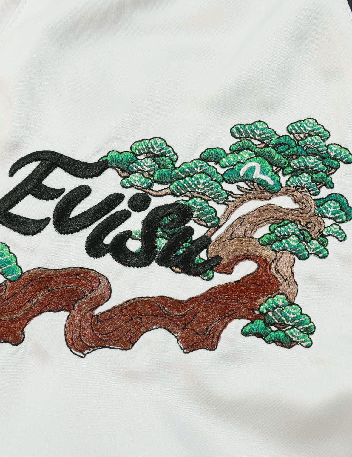 EAGLE AND LOGO EMBROIDERY REVERSIBLE SOUVENIR JACKET - 8