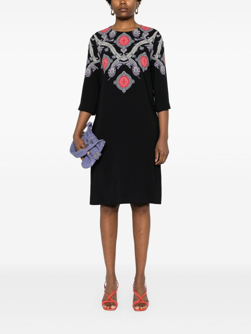 Etro paisley-print cady midi dress outlook