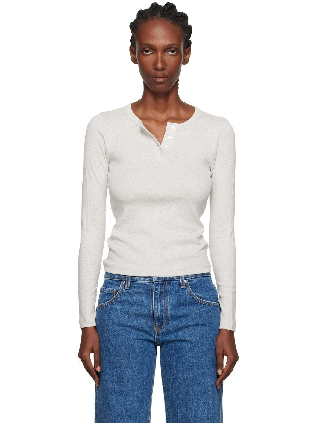 Gray Jess Longsleeve T-shirt - 1