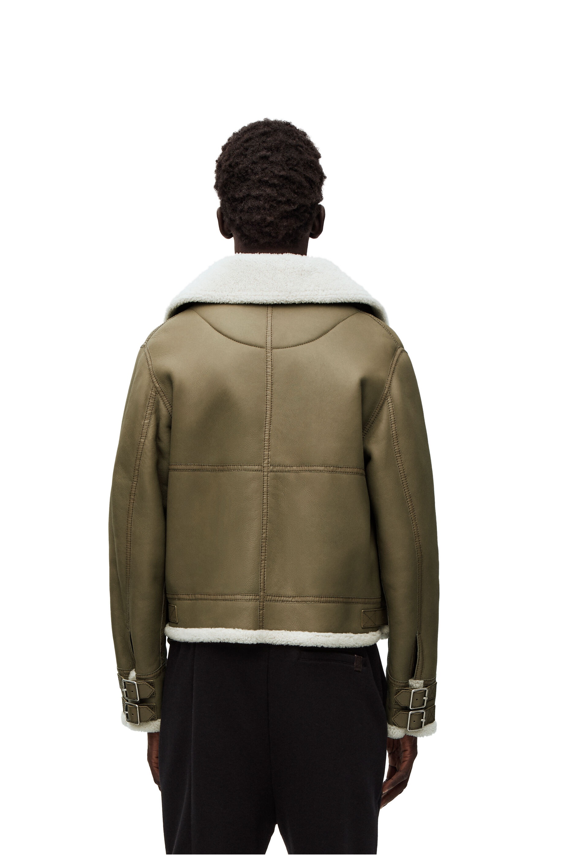 Aviator jacket in shearling - 4