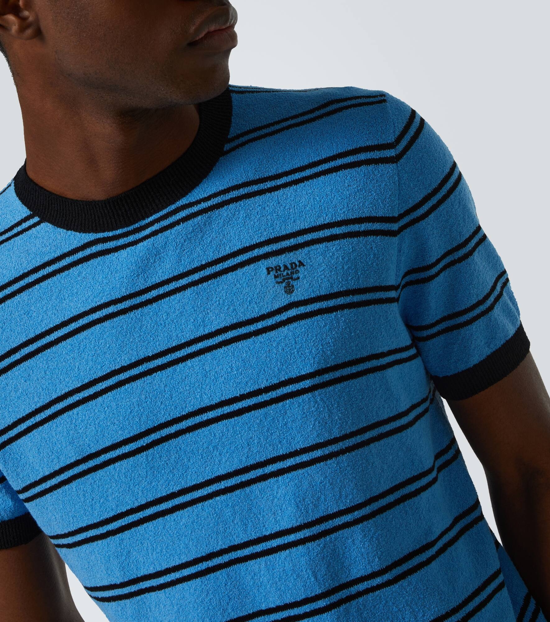 Striped cotton and silk shirt - 6