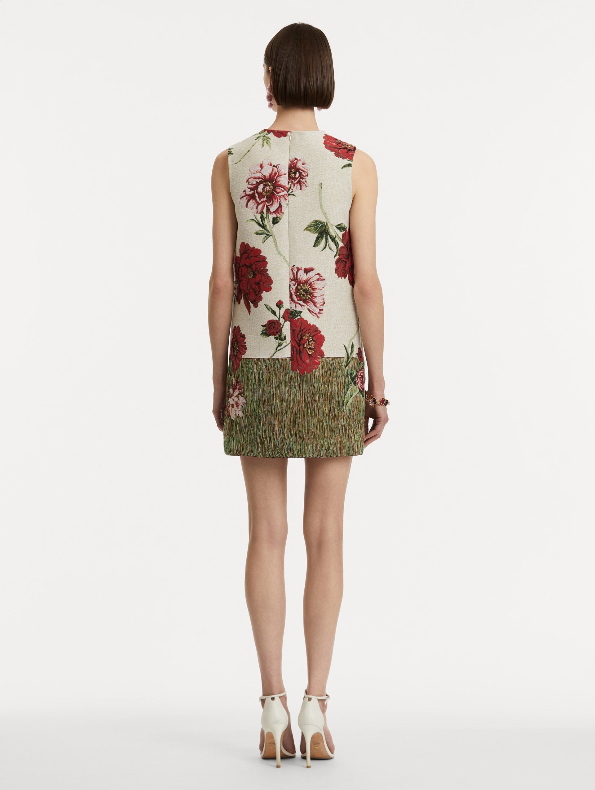 PEONY UNRAVELED SHIFT DRESS - 3