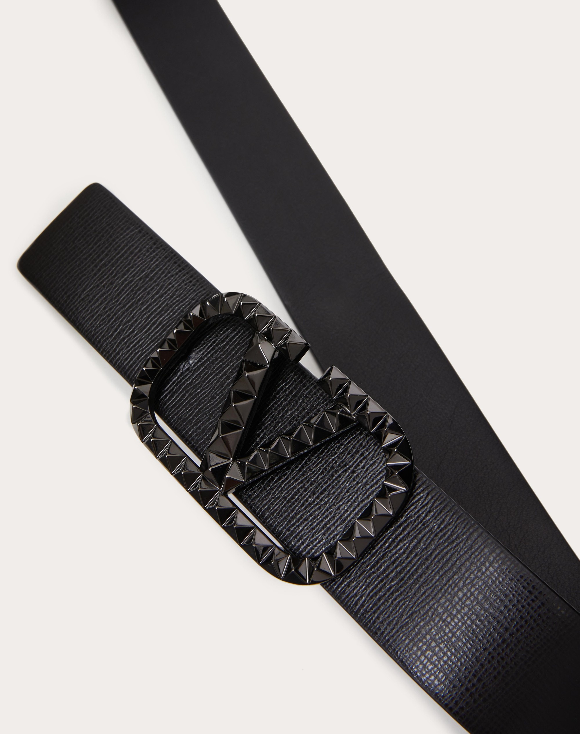 VLOGO SIGNATURE BELT IN GRAINY CALFSKIN 35 MM - 2