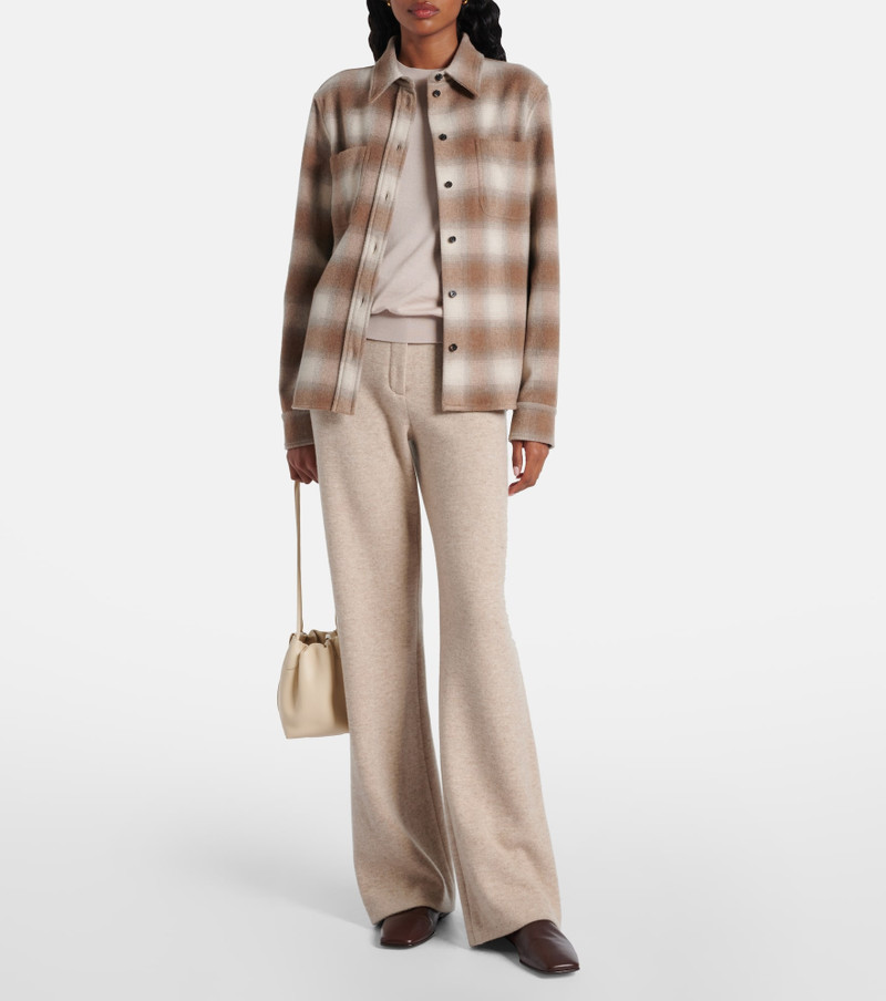 Loro Piana Checked wool and cashmere shirt outlook