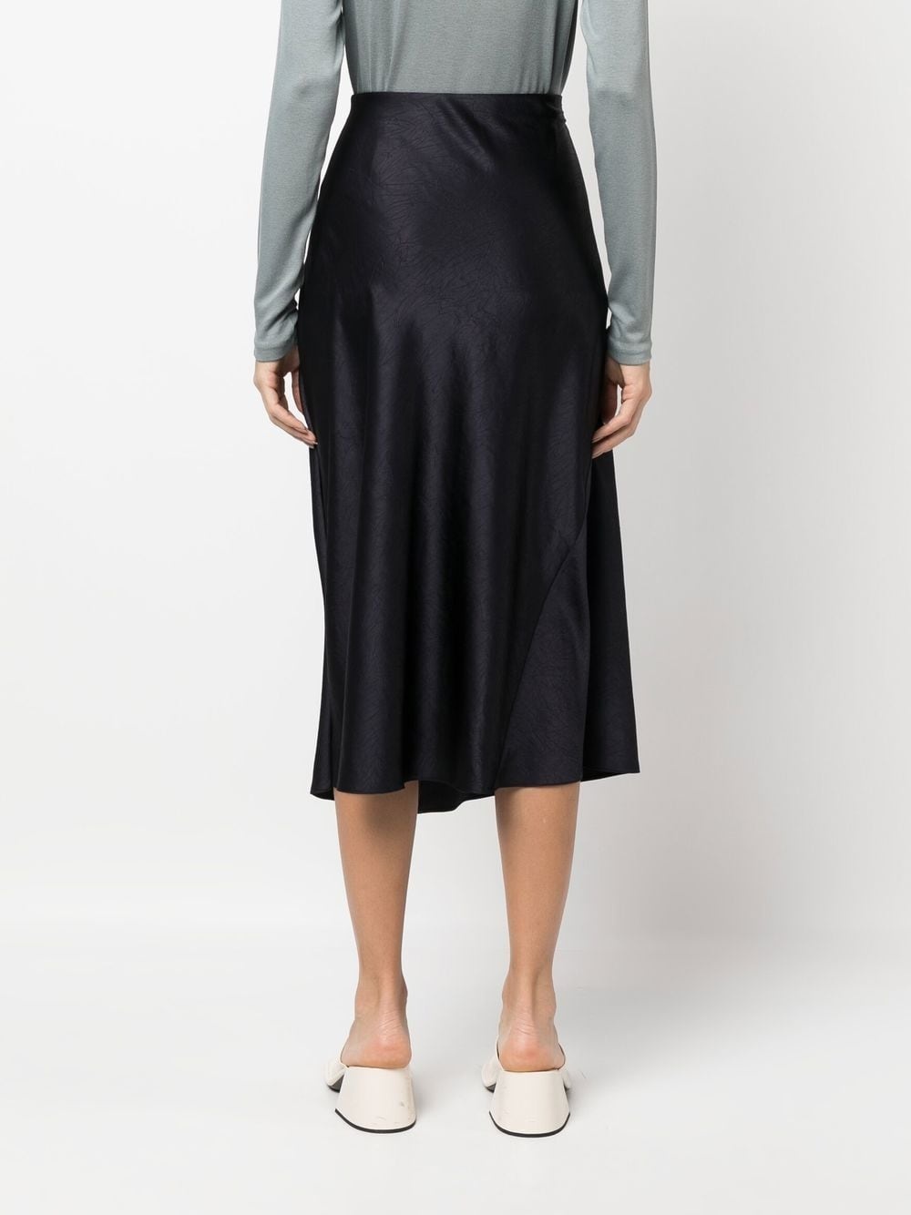 draped slip skirt - 4