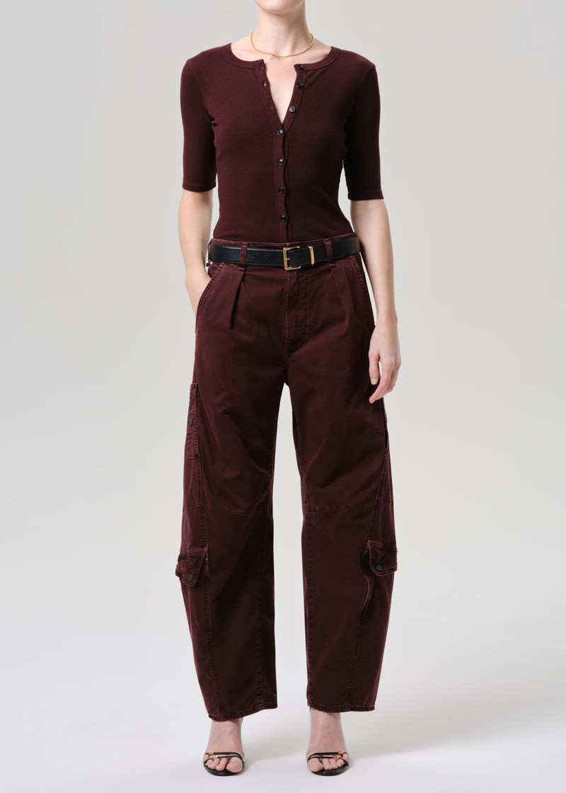 Flight Pant In Mahogany - 1
