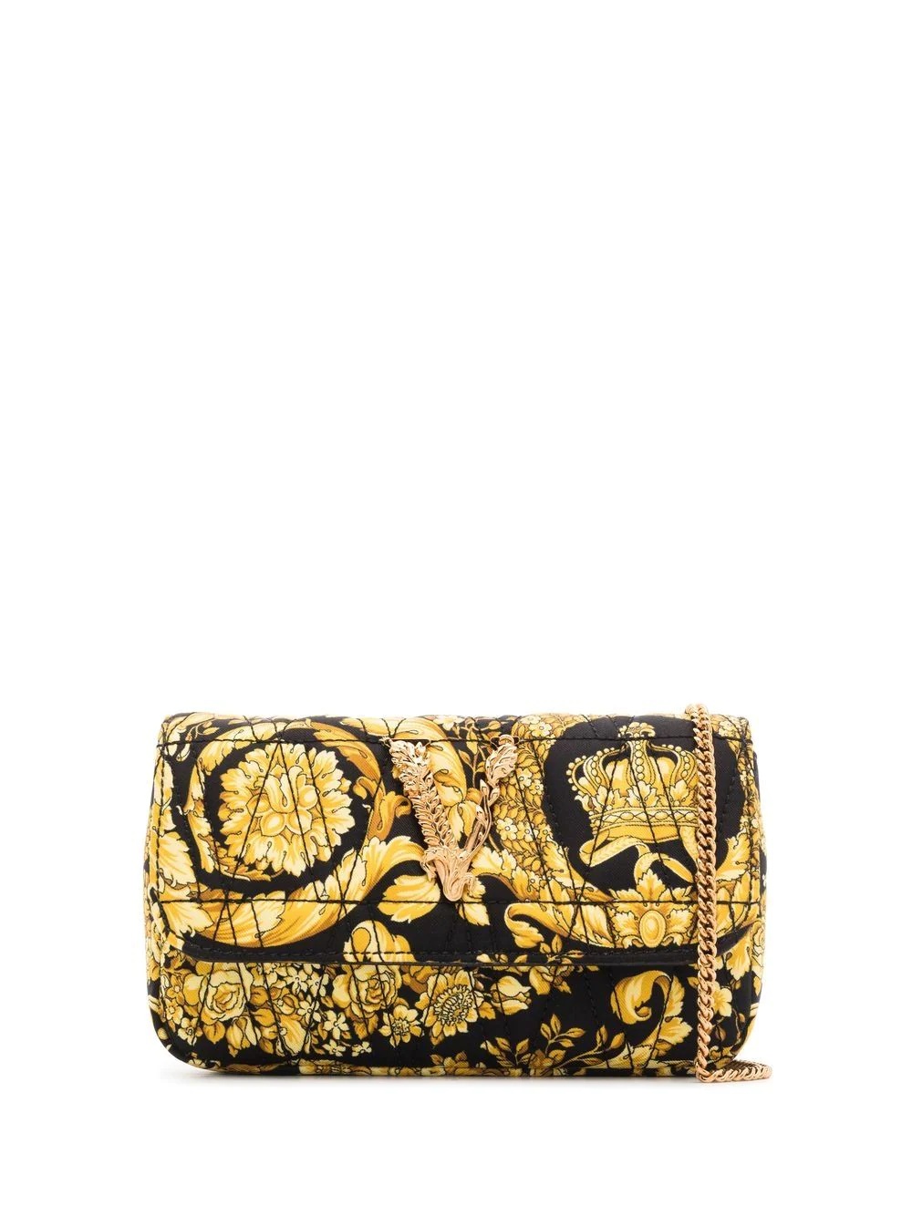 baroque-print mini bag - 1