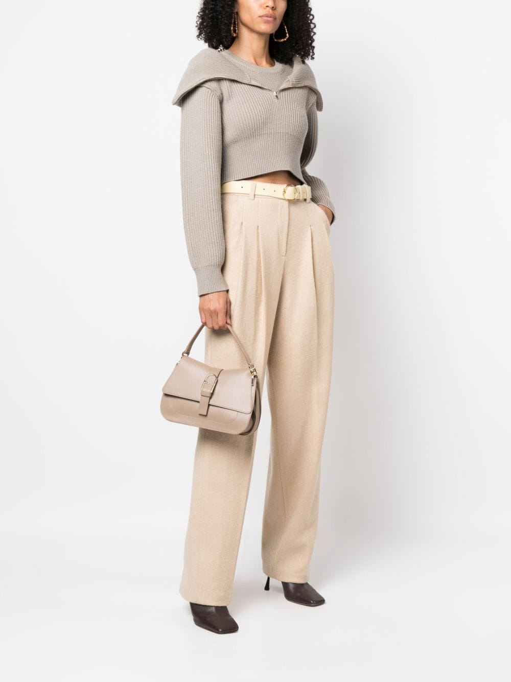 Sofia logo-plaque leather tote bag - 2