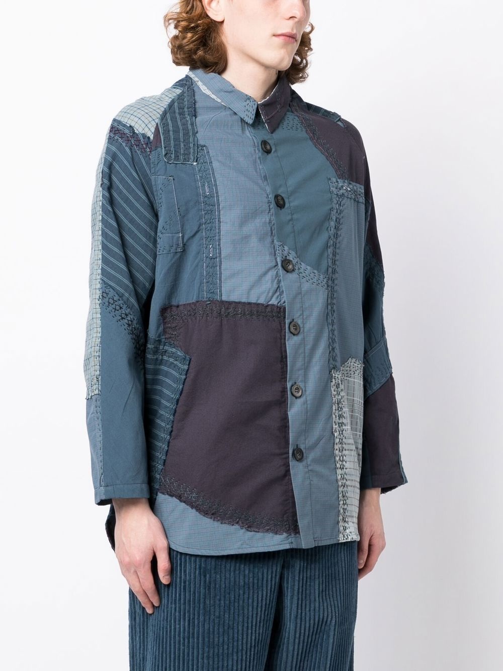 Miles panelled shirt jacket - 3