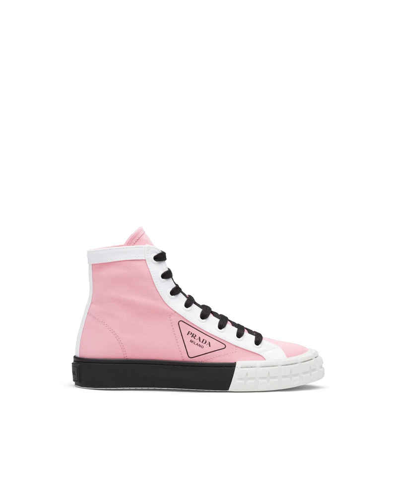 Gabardine high-top sneakers 3