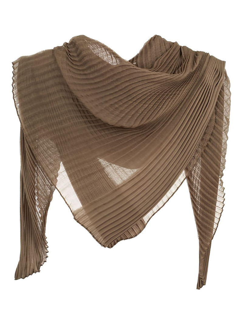 GIORGIO ARMANI pleated scarf outlook