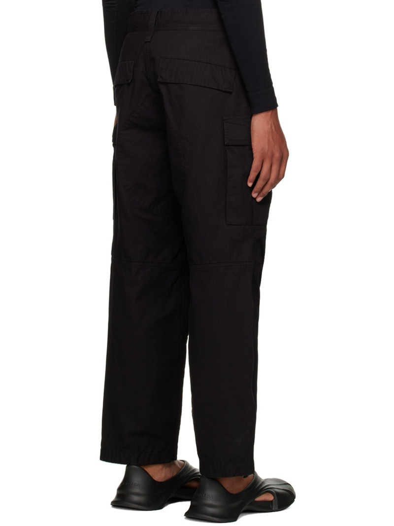 Black Paneled Cargo Pants 3