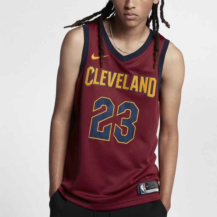 Nike NBA Jersey icon edition Basketball SW Fan Edition Cleveland Cavaliers LeBron James No. 23 Red 8 - 3