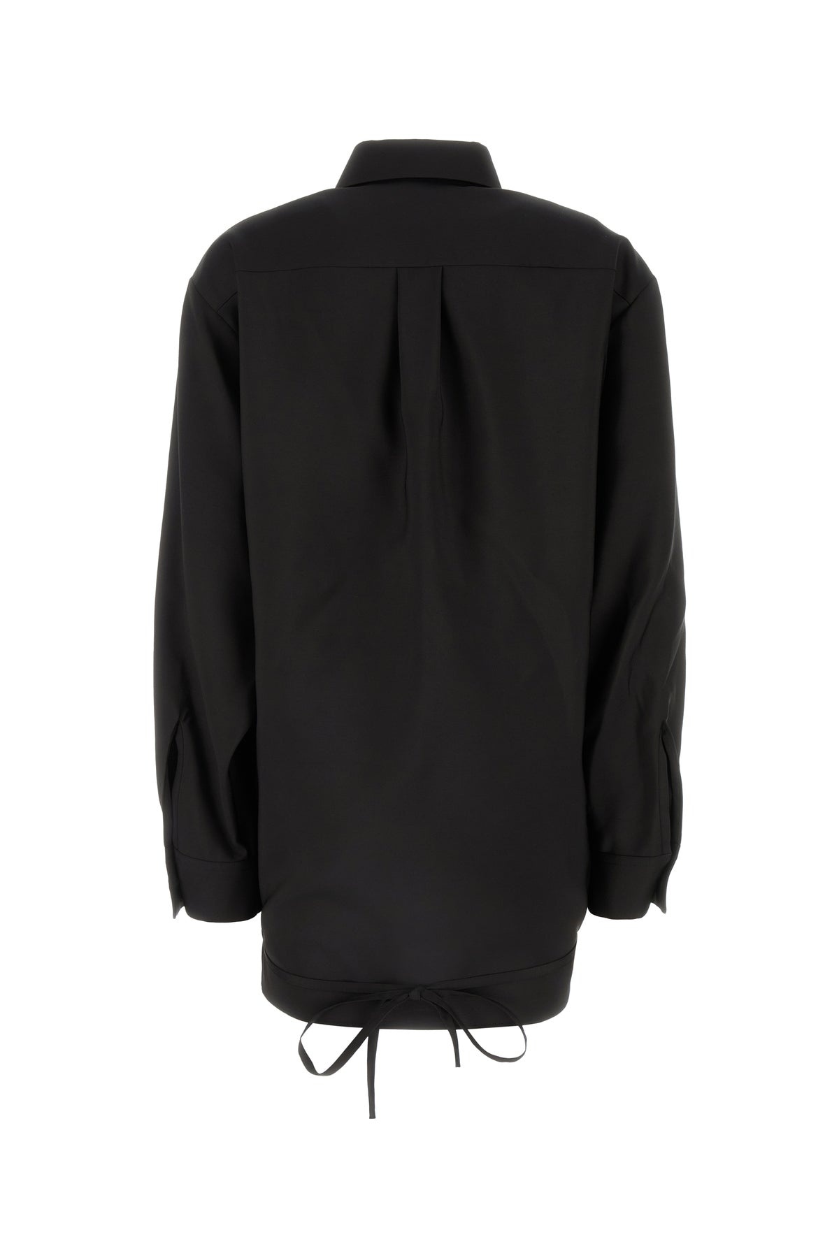 Black wool blend shirt - 2