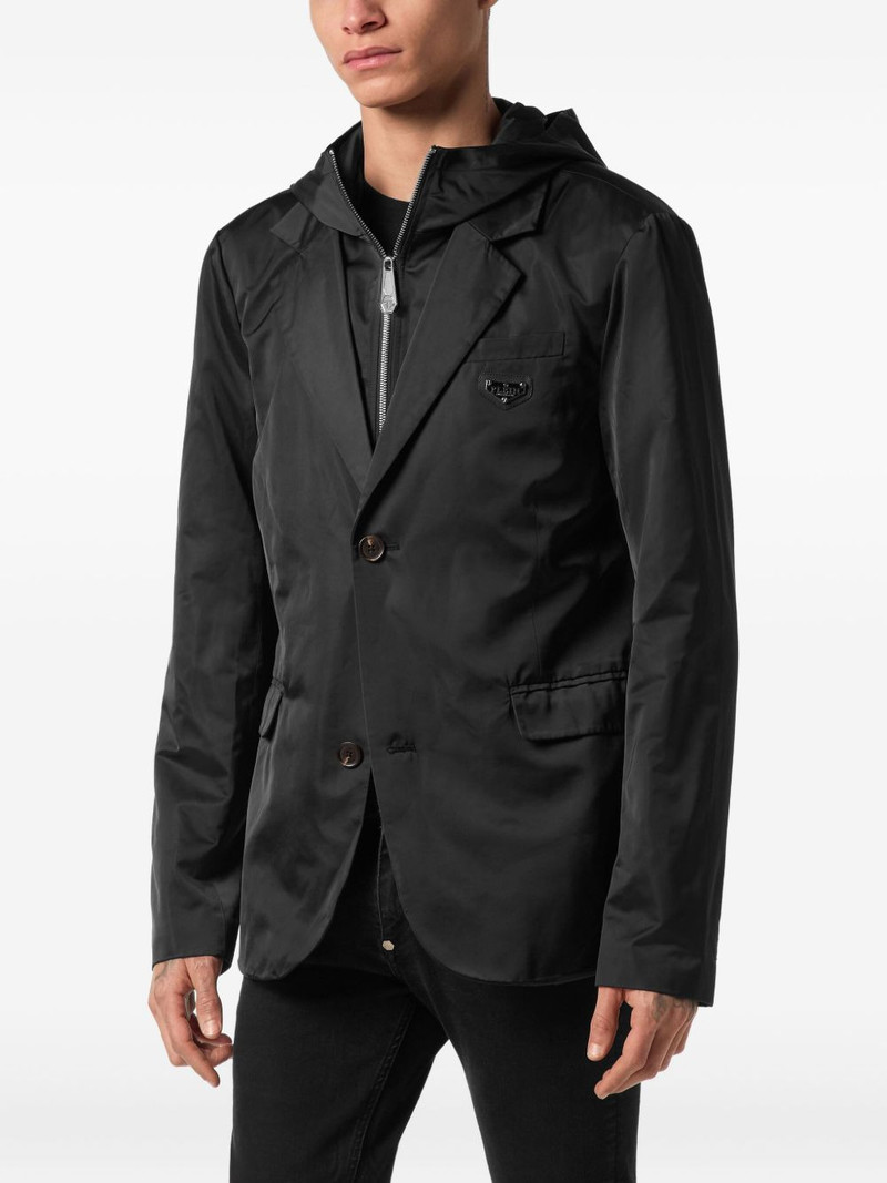 PHILIPP PLEIN hooded blazer outlook