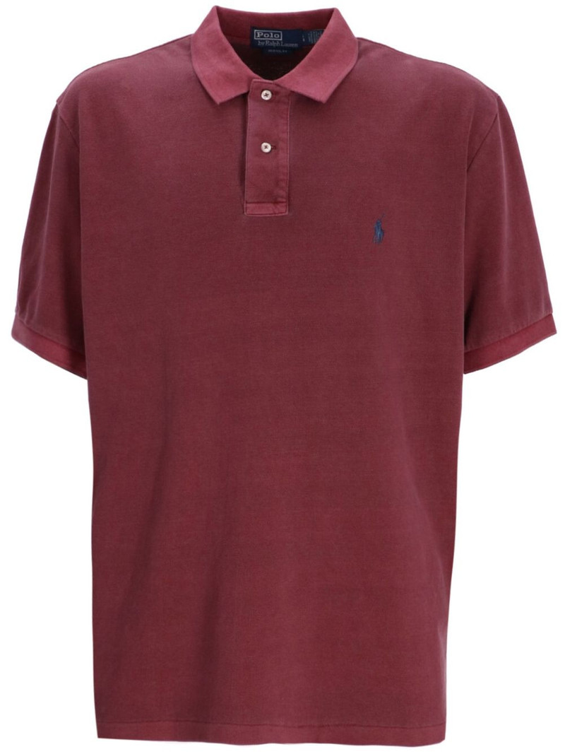 logo-embroidered cotton polo shirt 1
