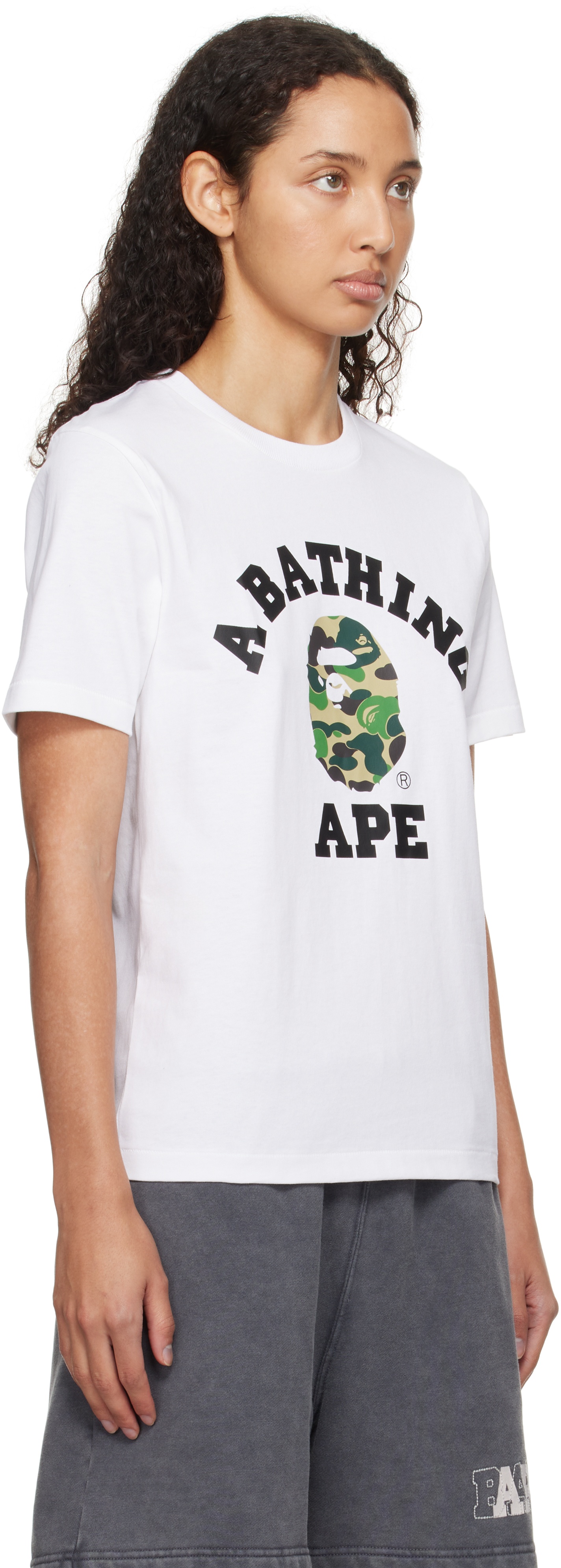 White ABC Camo College T-shirt - 2