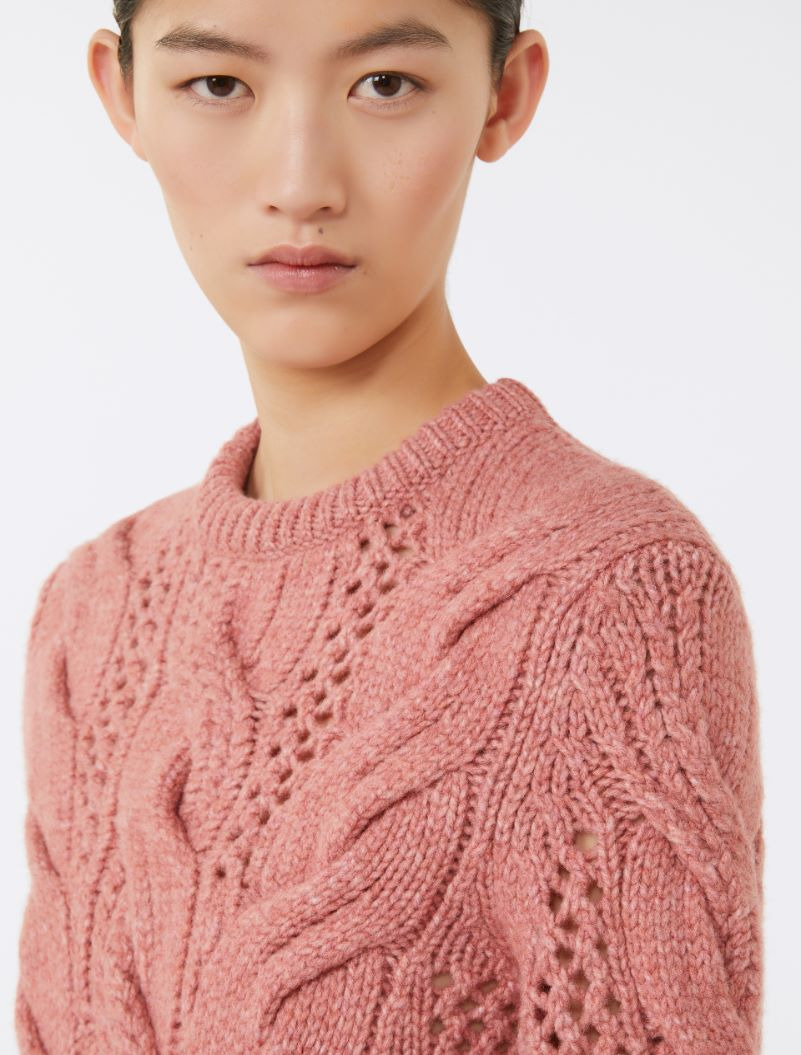 Cable-knit crew-neck sweater - 5