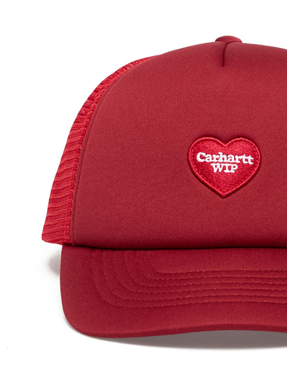 heart-patch trucker cap - 3