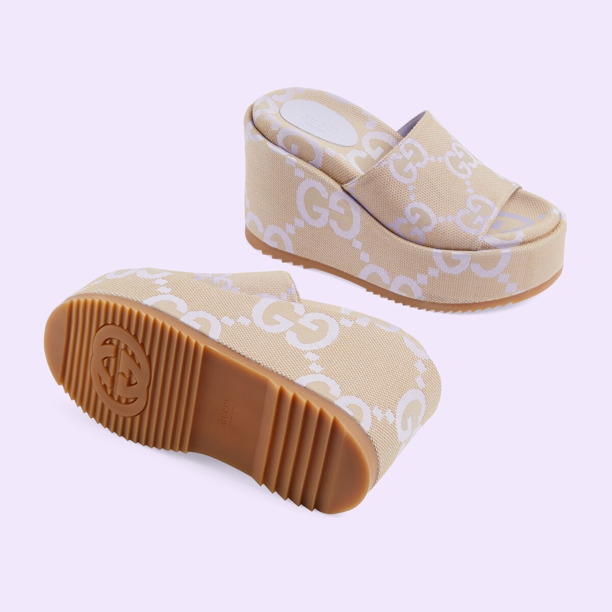 Women's platform slide sandal - 5