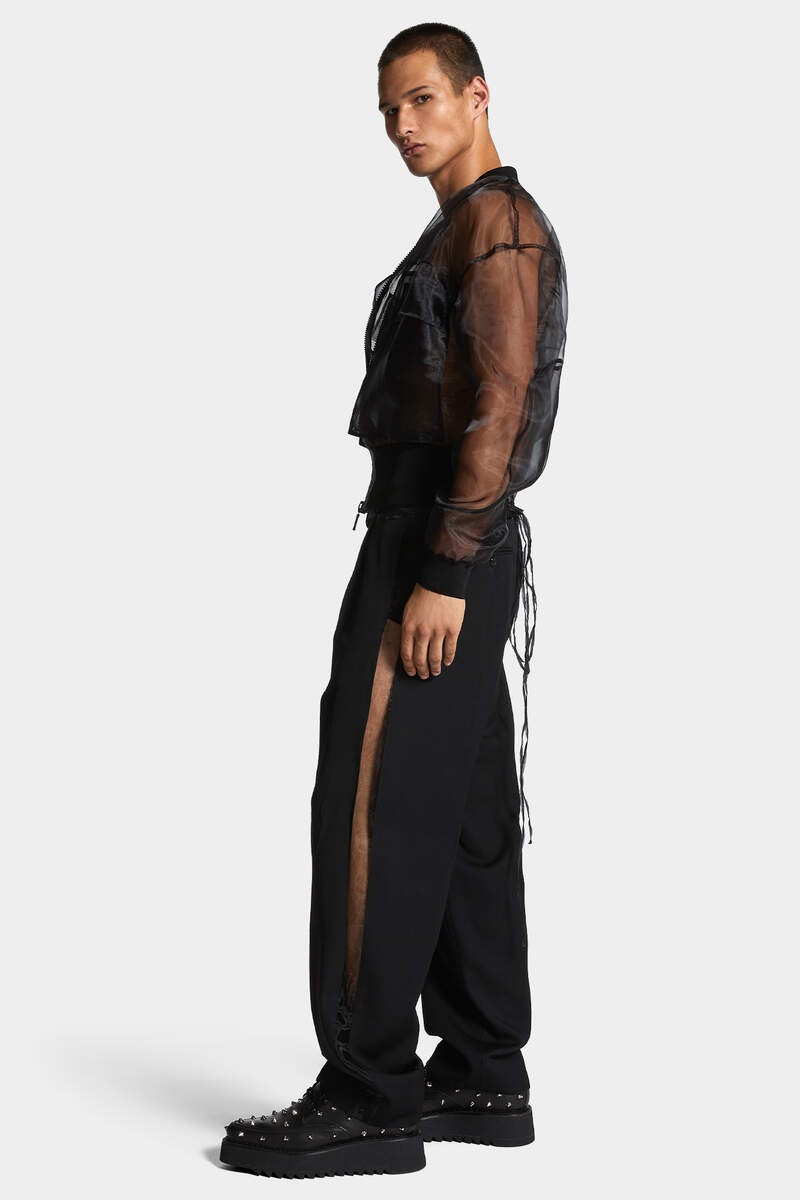 SEE-THROUGH RELAXED PANT - 6