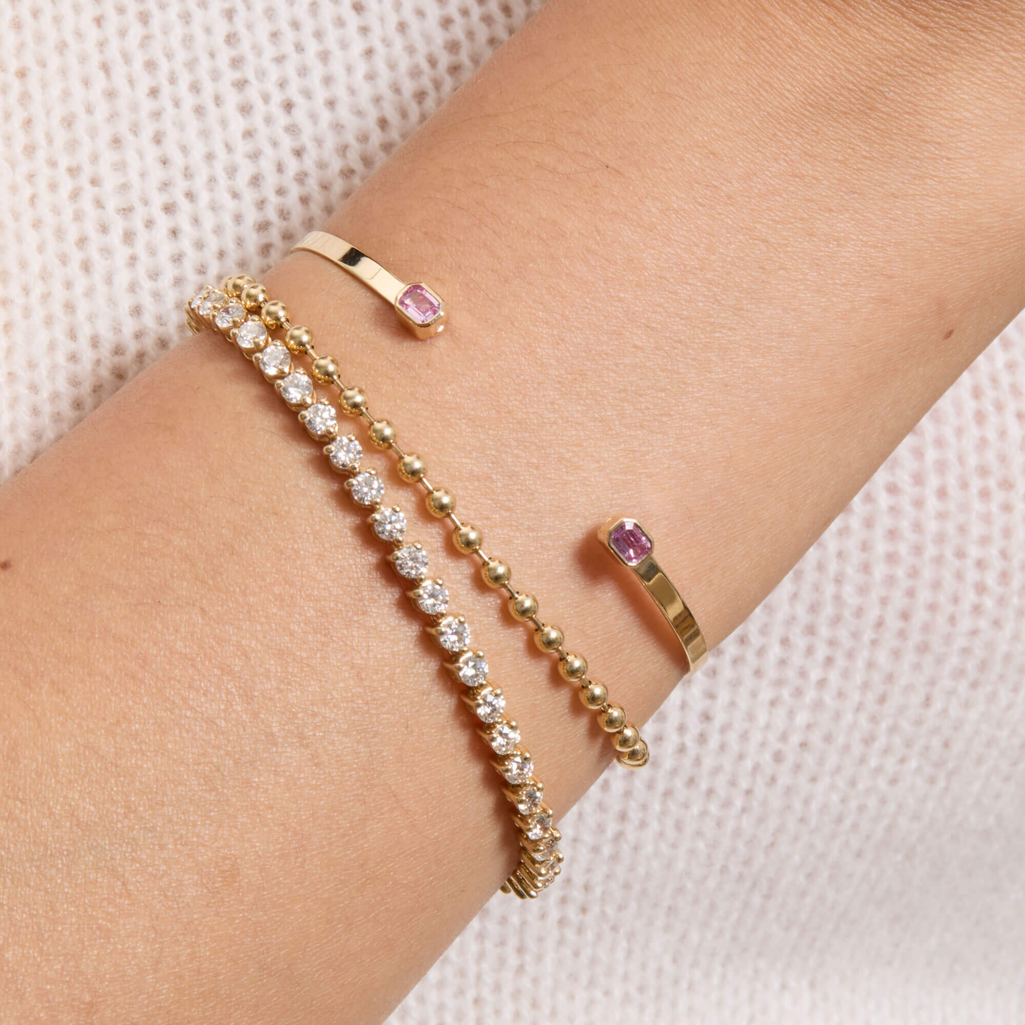 Orchid Sapphire Cuff - 5
