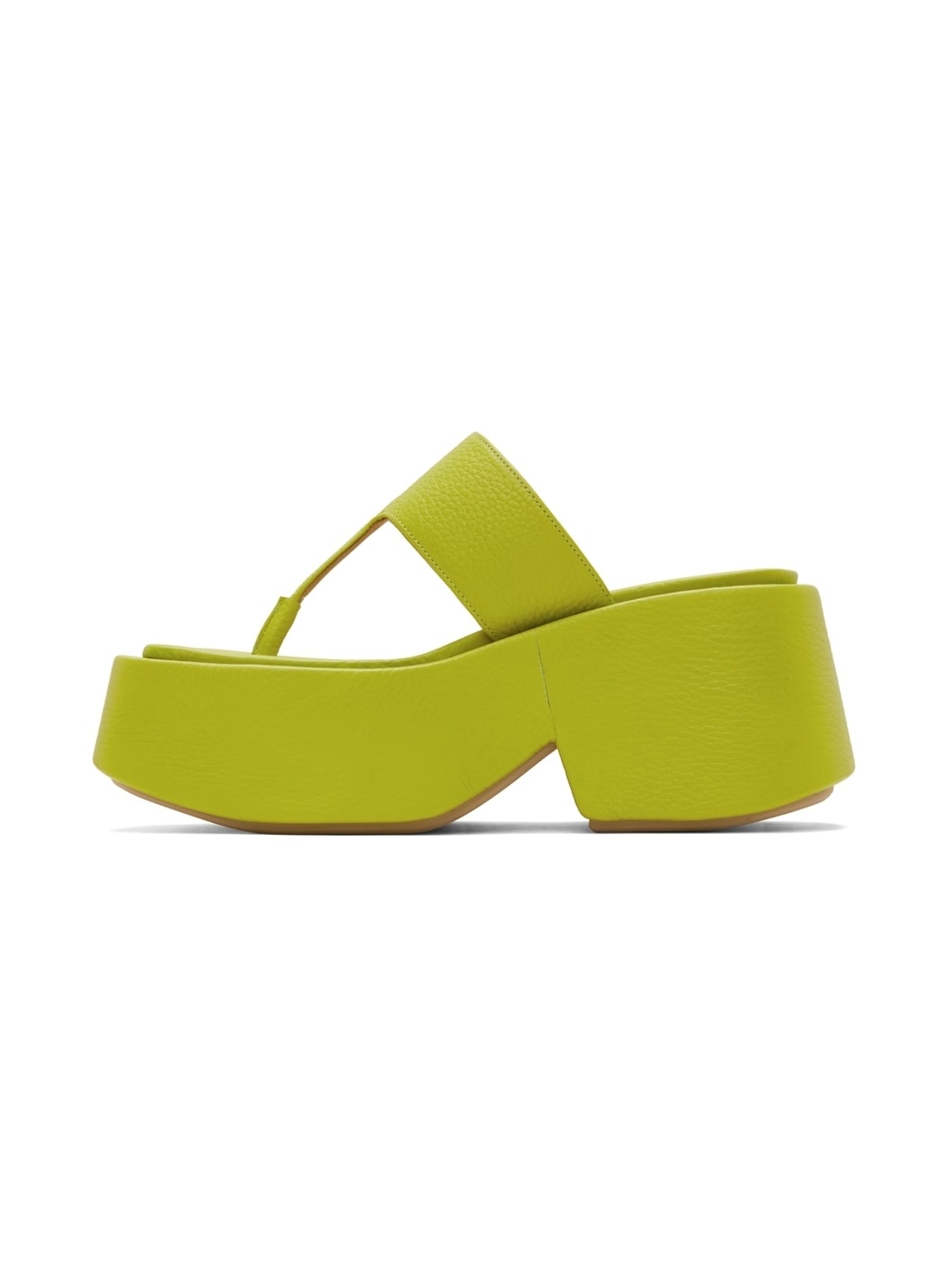 Green Zeppo Infradito Wedge Sandals - 3