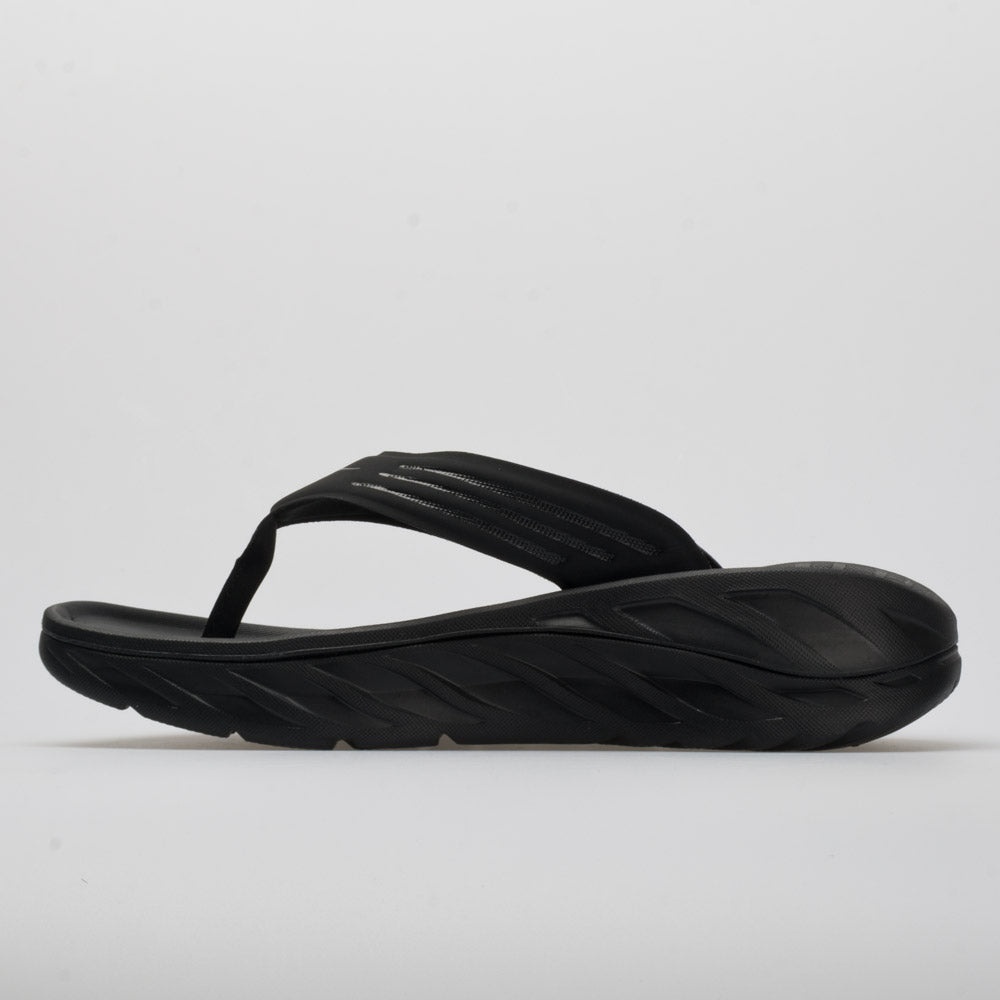 HOKA Ora Recovery Flip Men's Black/Dark Gull Gray - 4