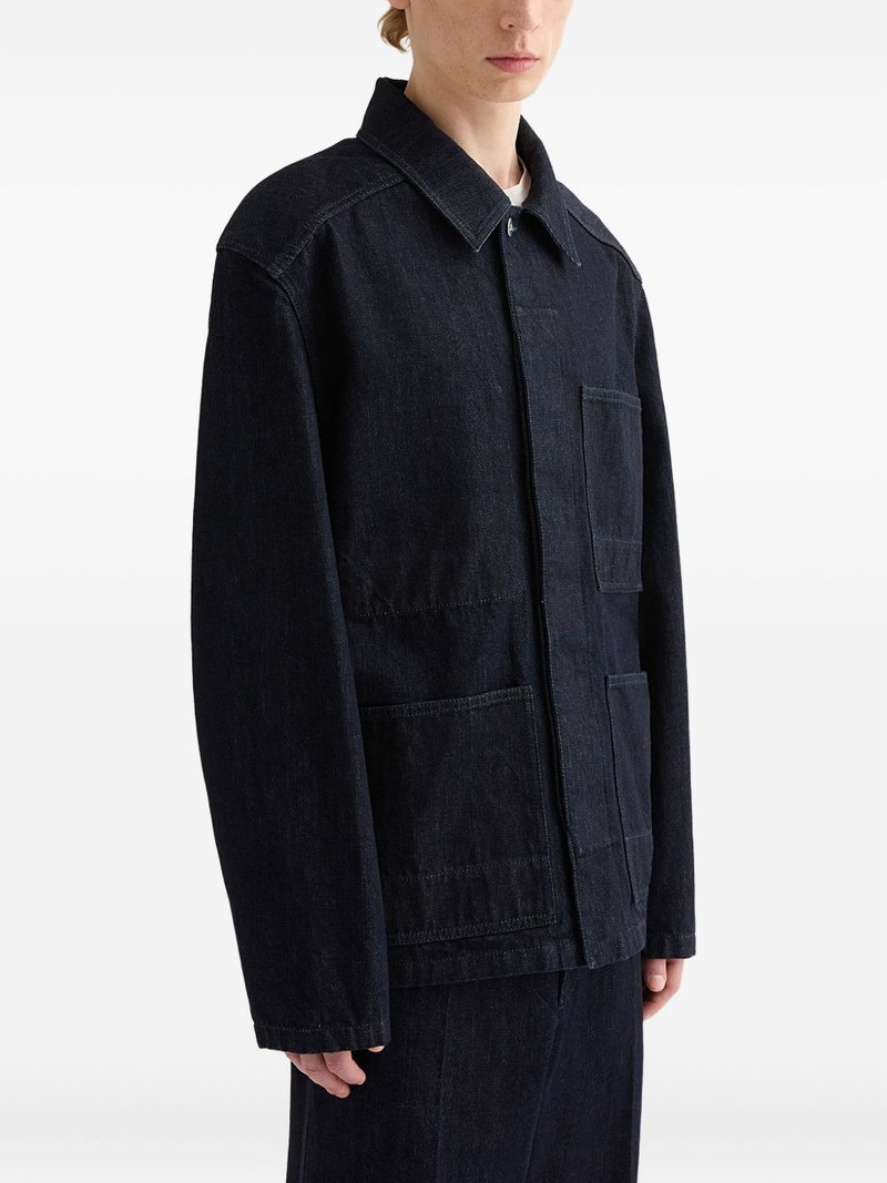 Jil Sander patch-pocket overshirt outlook