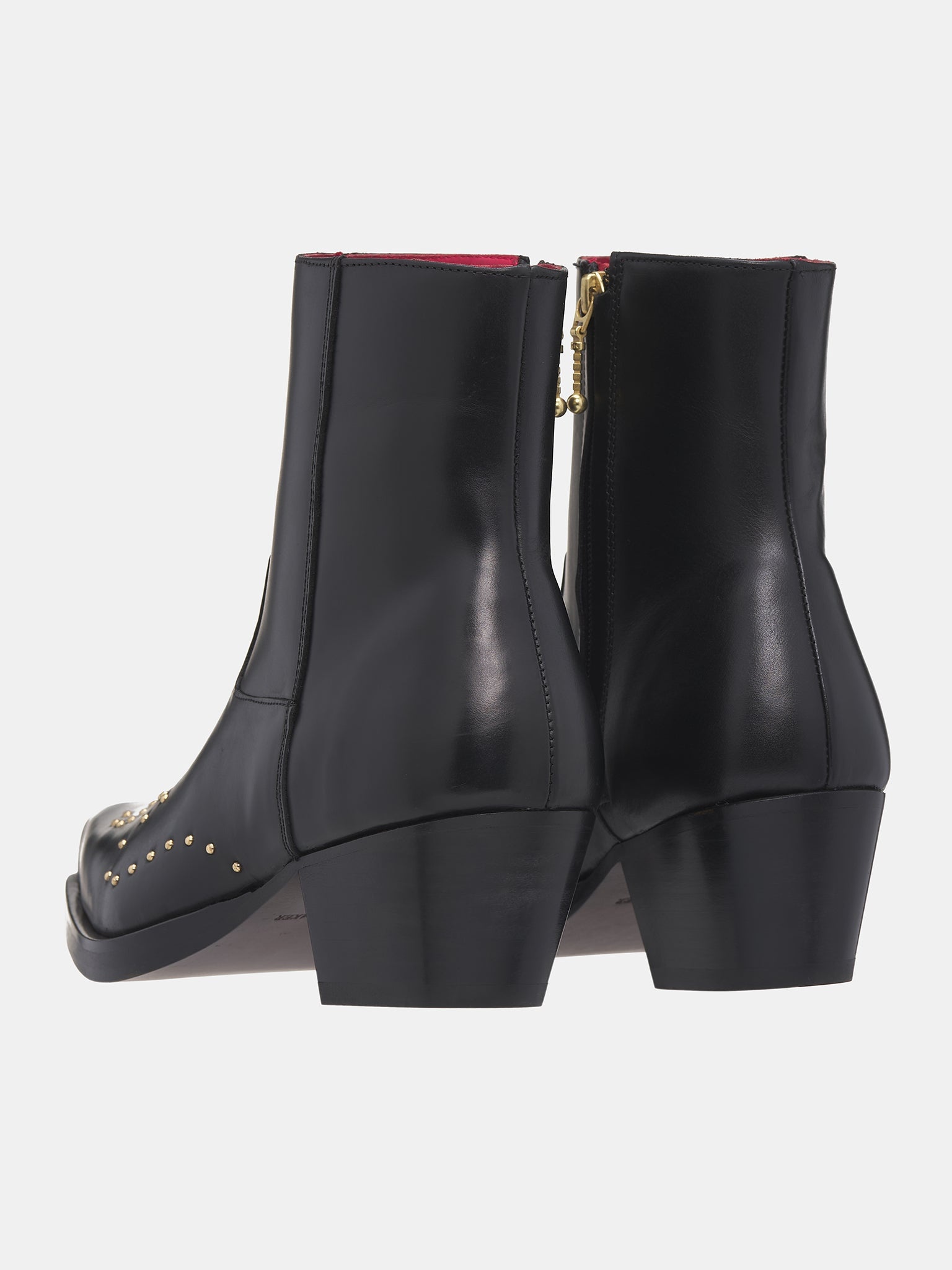 Gold Studded Western Boots - 6