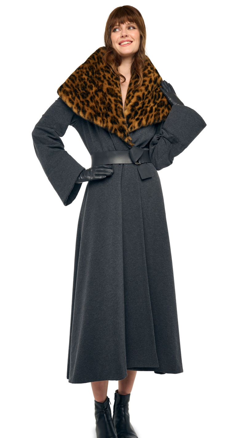 SHAWL COLLAR PEPLUM COAT 6