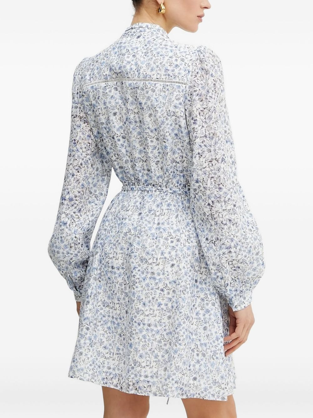 floral-print mini dress - 2