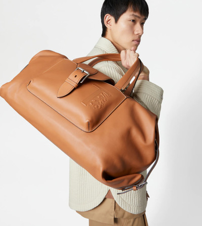 Tod's DUFFLE BAG IN LEATHER MEDIUM - BROWN outlook