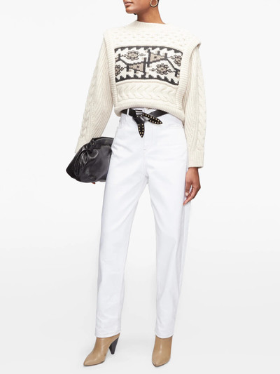 Isabel Marant Lelo studded leather belt outlook