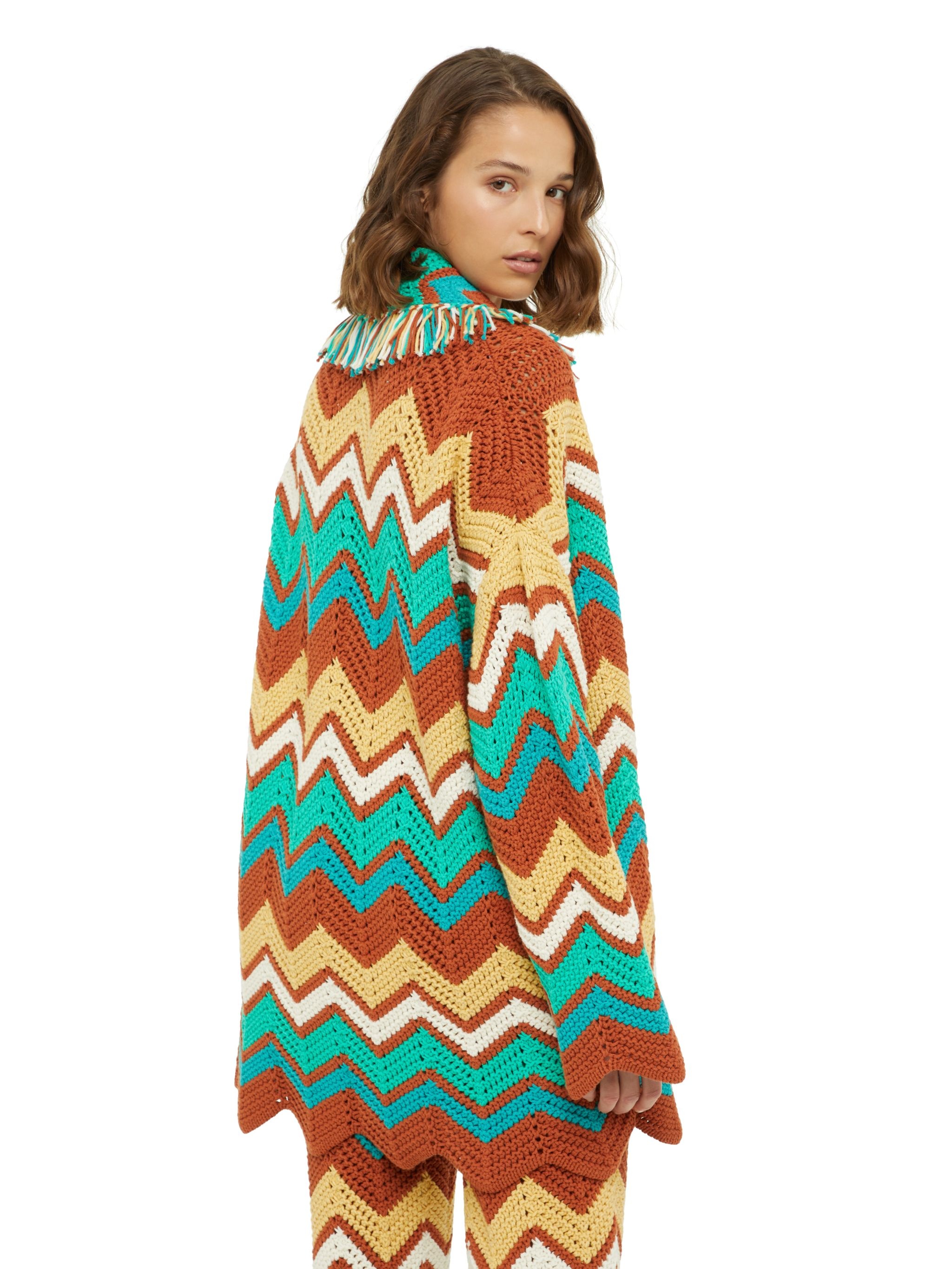 Kaleidoscopic Chevrn Cardigan - 10